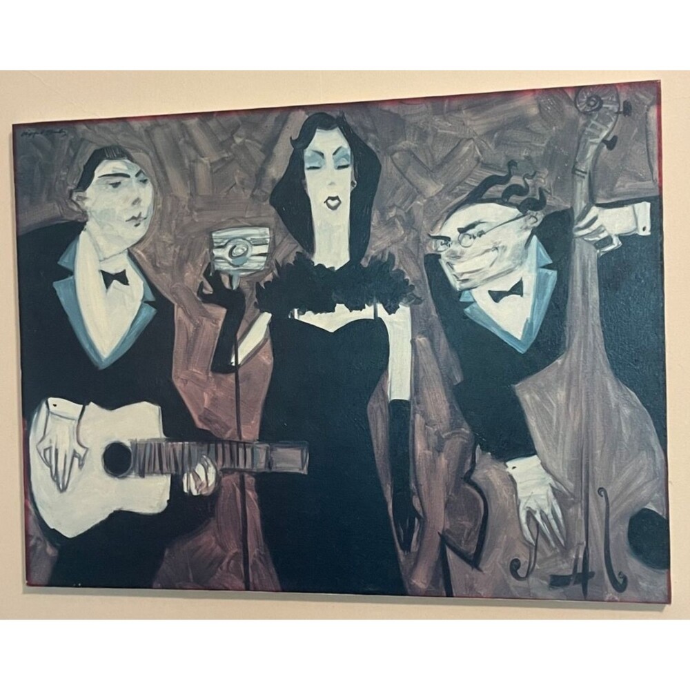 Clifford Bailey Art Print Canvas Giclee "My Funny Valentine" 23.5 x 31.5" Faded